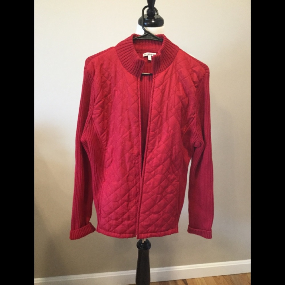 Croft & barrow, Large, Lightweight long sleeve zippered jacket DP